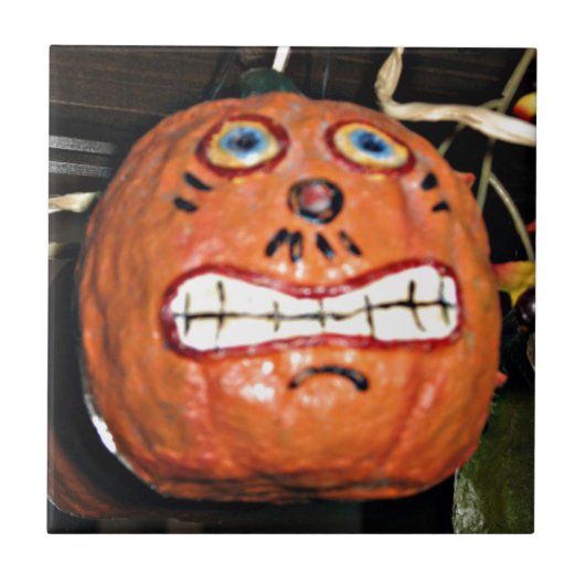 Pompoen Tegeltje (Voorkant)