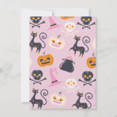 Pompoen teken Mod Halloween bruiloft Kaart (Achterkant)