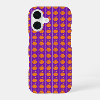 Pompoen telefoonhoesje met kostuumontwerp iPhone 16 hoesje