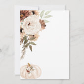 Pompoen Terracotta Arch Bloemen Boho Vrijgezellenf Kaart (Achterkant)