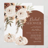 Pompoen Terracotta Arch Bloemen Boho Vrijgezellenf Kaart (Voorkant / Achterkant)