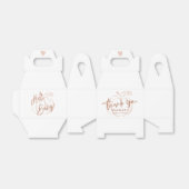 Pompoen Terracotta Boheemse Aardse Baby shower Bedankdoosjes (Uitgevouwen)