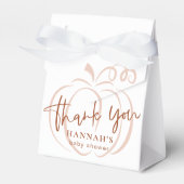 Pompoen Terracotta Boheemse Aardse Baby shower Bedankdoosjes (Voorkant Zijde)