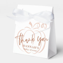 Pompoen Terracotta Boheemse Aardse Baby shower Bedankdoosjes