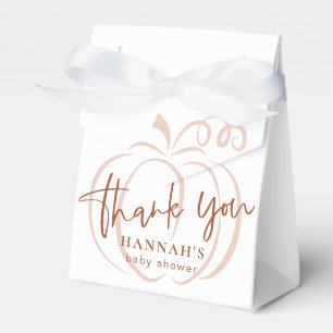 Pompoen Terracotta Boheemse Aardse Baby shower Bedankdoosjes