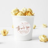 Pompoen Terracotta Boheemse Aardse Baby shower Ronde Sticker