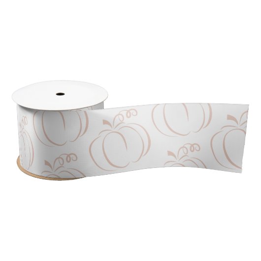 Pompoen Terracotta Boheemse Aardse Baby shower Satijnen Lint (Spoel)