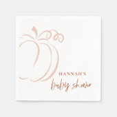 Pompoen Terracotta Boho Verbrand Sinaasappel Baby Servet (Voorkant)