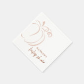 Pompoen Terracotta Boho Verbrand Sinaasappel Baby Servet (Hoek)