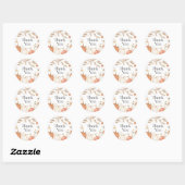 Pompoen Thanksgiving Baby shower Dank u Ronde Sticker (Vel)