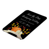 Pompoen/Thanksgiving bruiloft /Save the Date/Blk Magneet (Linkerzijde)