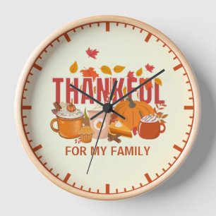 Pompoen Thanksgiving DANKBAAR VOOR MIJN GEZIN