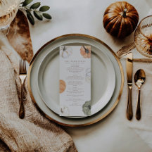 Pompoen Thanksgiving Diner Menu