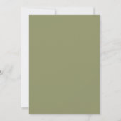 Pompoen Thanksgiving-diner Menu kaart met groen (Achterkant)