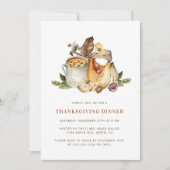 Pompoen Thanksgiving-dineruitnodiging Kaart (Voorkant)