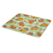 Pompoen Thanksgiving Gingham Green Snijplank (Hoek)