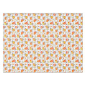Pompoen Thanksgiving Gingham Grey Tafelkleed (Voorkant (Horizontaal))