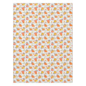 Pompoen Thanksgiving Gingham Grey Tafelkleed (Voorkant)