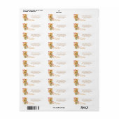 Pompoen Thanksgiving Herfst Envelop Sticker Labels (Full Sheet)