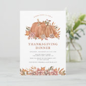Pompoen Thanksgiving Kaart (Staand voorkant)