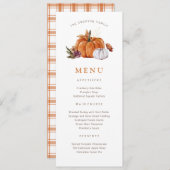 Pompoen Thanksgiving Menu (Voorkant / Achterkant)