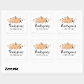 Pompoen Thanksgiving restjes Stickers (Vel)