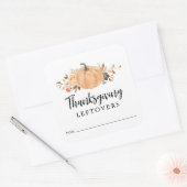 Pompoen Thanksgiving restjes Stickers (Envelop)