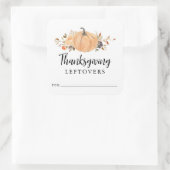 Pompoen Thanksgiving restjes Stickers (Tas)
