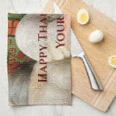 pompoen theedoek (Quarter Fold)