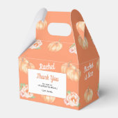 Pompoen thema verjaardagsfeest bedankdoosjes (Voorkant Zijde)