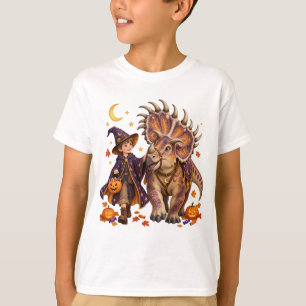 Pompoen Tovenaar & Kosmoceratops Halloween T-shirt