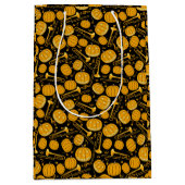 Pompoen Trombone Muzieknoten Medium Gift Bag Medium Cadeauzakje (Voorkant)