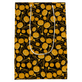 Pompoen Trombone Muzieknoten Medium Gift Bag Medium Cadeauzakje (Achterkant)