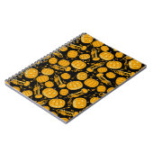 Pompoen Trompet Muzieknoten Notitieboek (Linkerzijde)