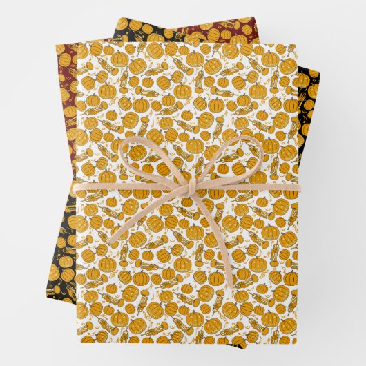 Pompoen Trompet Muzieknoten Wrapping Papier Bladen Inpakpapier Vel (In situ)