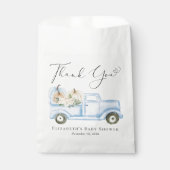 Pompoen Truck Baby Boy Shower Dank u Bedankzakje (Voorkant)