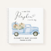 Pompoen  Truck Baby Boy Shower Guest Book Notitieboek (Voorkant)