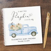 Pompoen  Truck Baby Boy Shower Guest Book Notitieboek