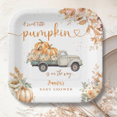 Pompoen Truck Baby shower Herfst Herfst Papieren Bordje
