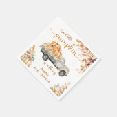 Pompoen Truck Baby shower Herfst Party Paper Servet (Hoek)