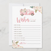 Pompoen Truck Baby shower Wensen voor Baby Kaart (Voorkant)