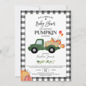 Pompoen Truck Geslachtsneutrale Herfst Baby shower Kaart (Voorkant)