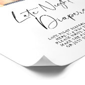 Pompoen truck herfst Late nacht luiers spel Poster (Hoek)