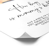 Pompoen truck - hoe groot is mama's buik spel poster (Hoek)