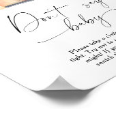 Pompoen truck - Niet zeggen baby Poster (Hoek)