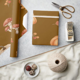 Pompoen Tuin Elegante Herfst Design Collectie Cadeaupapier