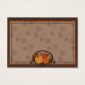 Pompoen Tuin Gift Label Visitekaartjes (Achterkant)