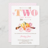 pompoen twee wilde uitnodigingen voor bohemen , tw (Voorkant / Achterkant)