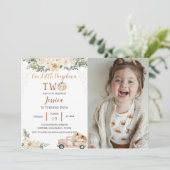 Pompoen Tweede verjaardag Onze kleine pompoen is t Kaart (Staand voorkant)