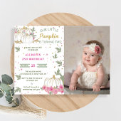 Pompoen Tweede Verjaardag Onze Kleine Pompoen Kaart